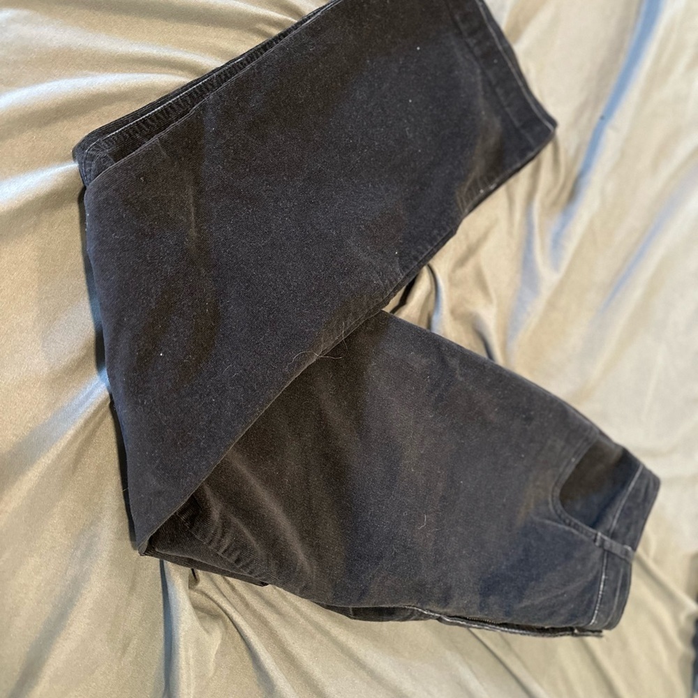 Royal Robbin’s Sz:8 Black Mini-wale Corduroy Velvet Finish Flare 5 Pocket Pants.